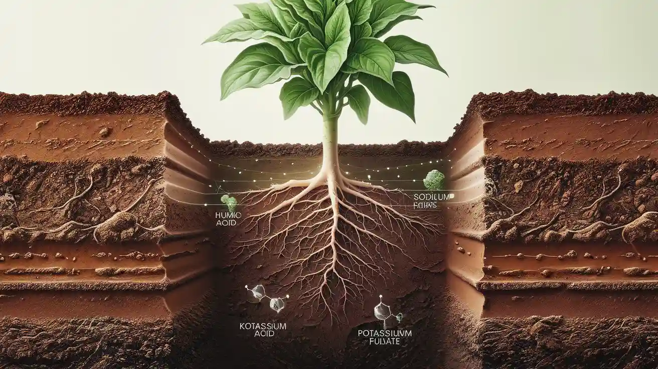 Why humic acid, sodium humate, potassium humate, and potassium fulvate are important for soil health and plant growth