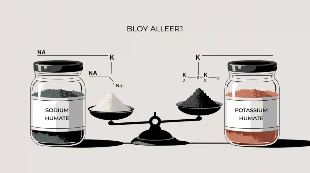 Sodium humate vs potassium humate