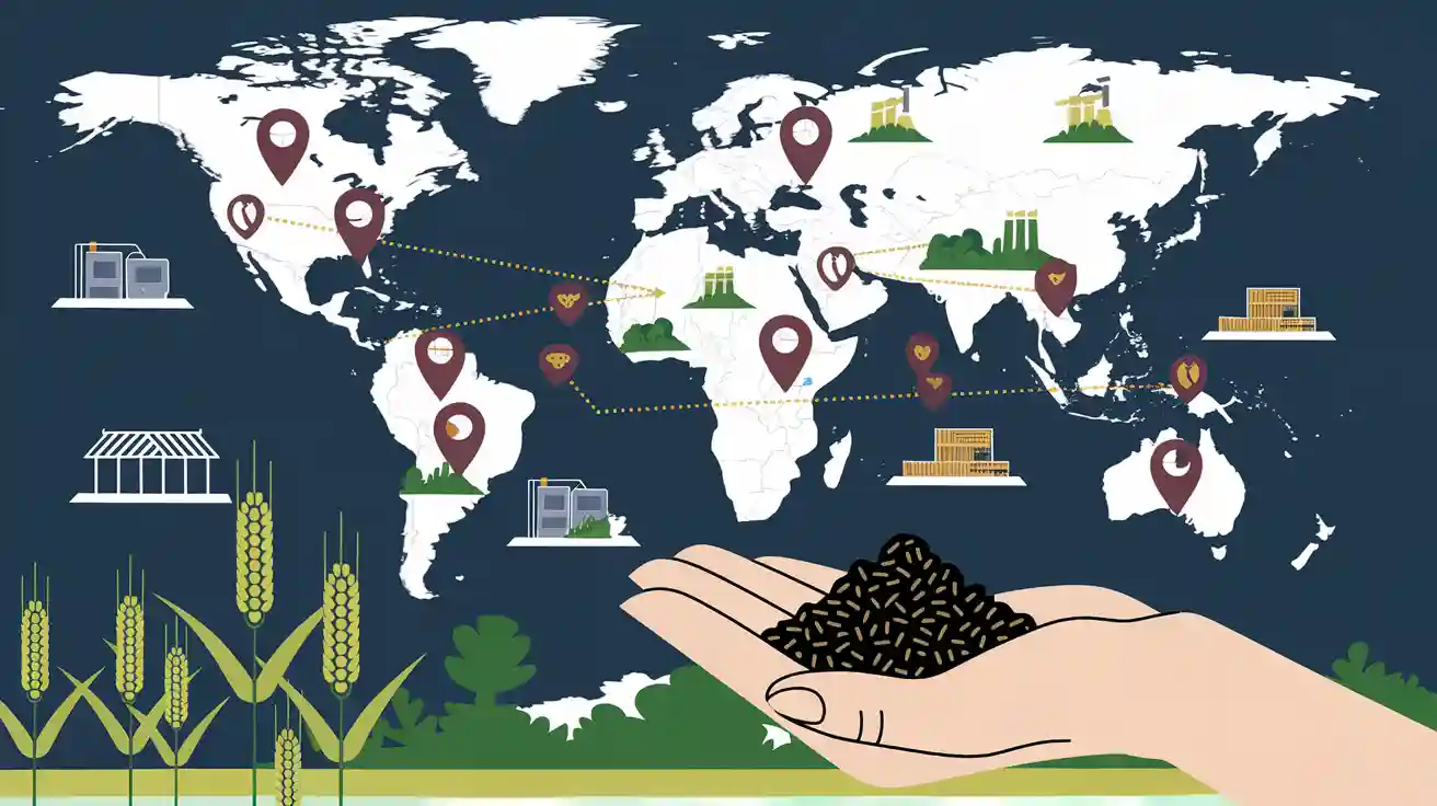 Production countries and market locations of humic acid fertilizer