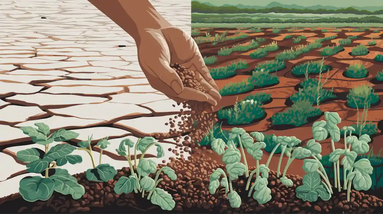 How humic acid improves saline-alkali soil