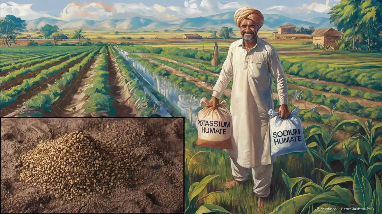 How potassium humate and sodium humate fertilizers are used in Pakistan agriculture