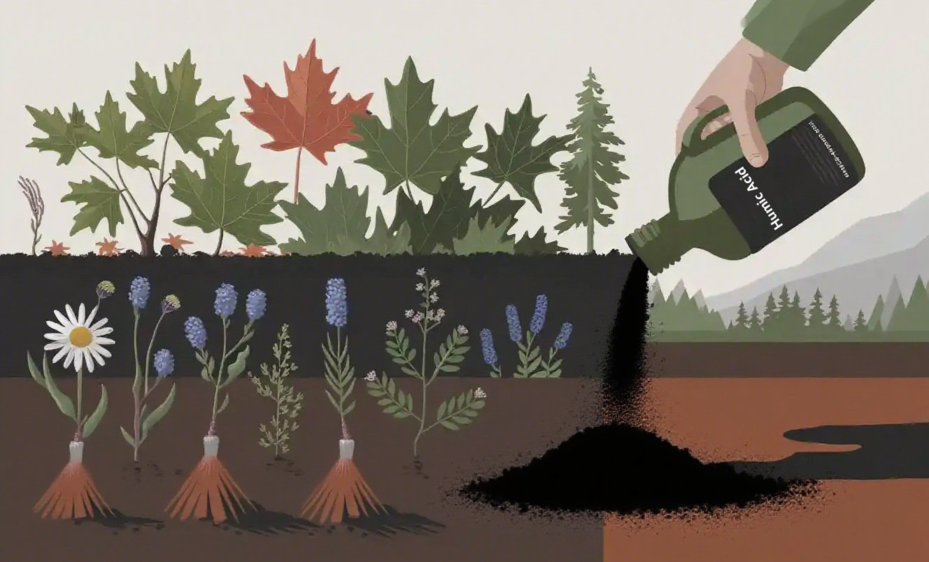 Which plants in Canada need humic acid