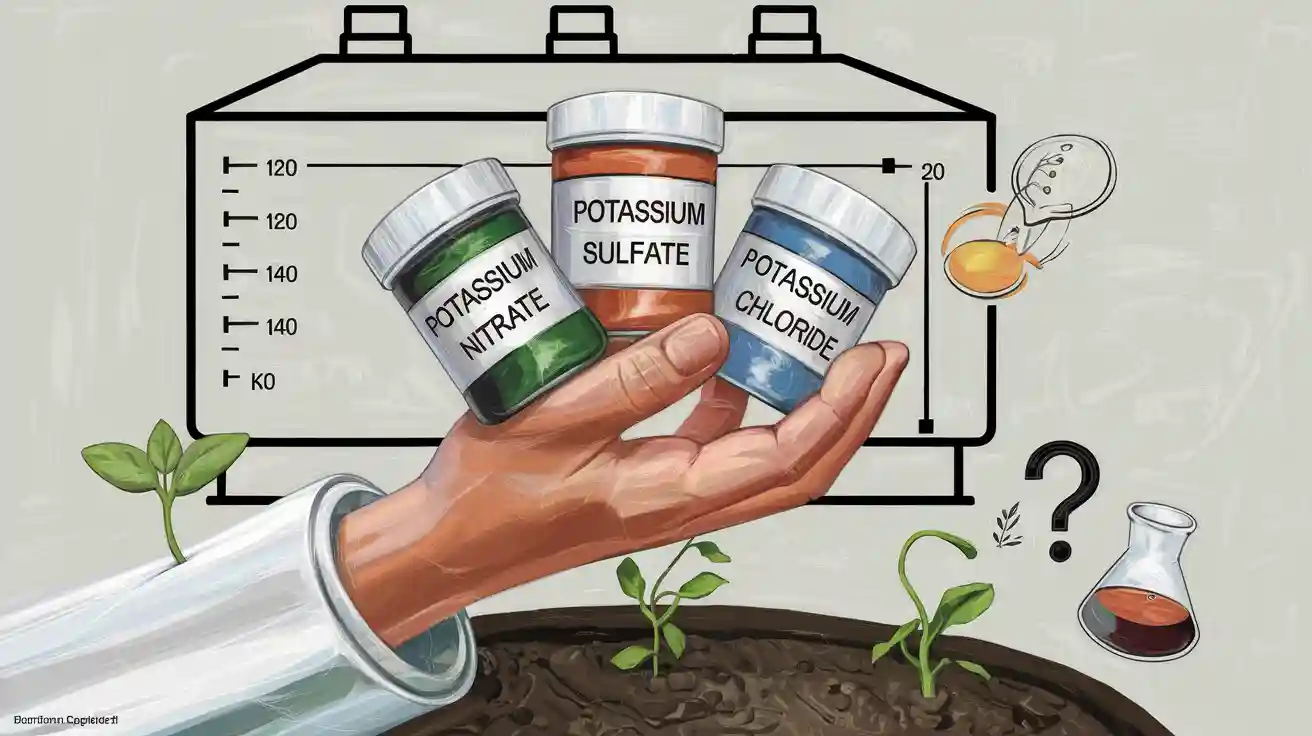 How to select potassium fertilizer sources in liquid fertilizer formula design