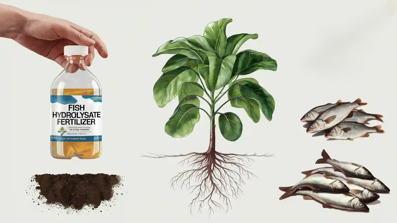 What is fish hydrolysate fertilizer and its applications?